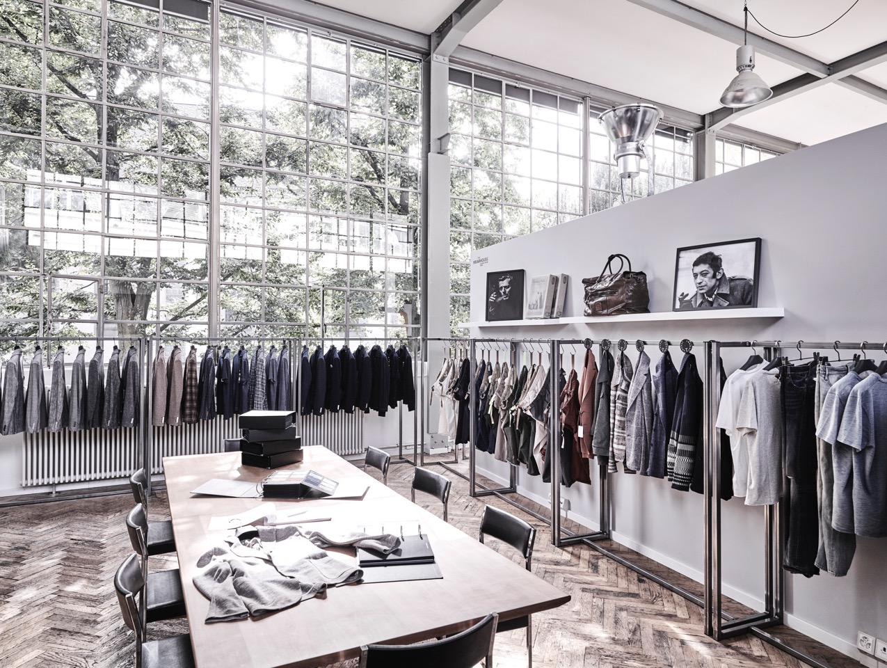 Wearhouse showroom portrait